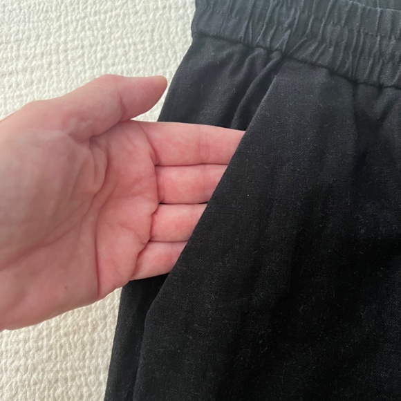 J Crew linen/cotton blend black pants size 10 - Picture 10 of 12